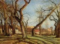 châtaigniers à louveciennes 1872 Camille Pissarro paysage